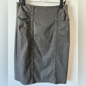 Nanette Leopre brown pencil skirt, classic work clothing